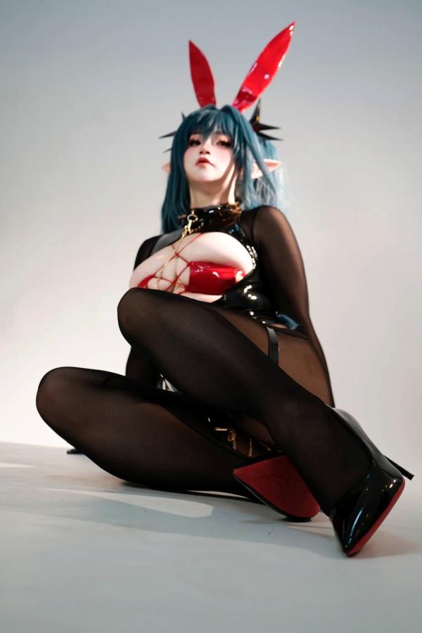    一只猫猫帽 雷根斯堡 - 暗黑魅魔风Cosplay连体衣束缚私房福利写真[196P]第116张图片
