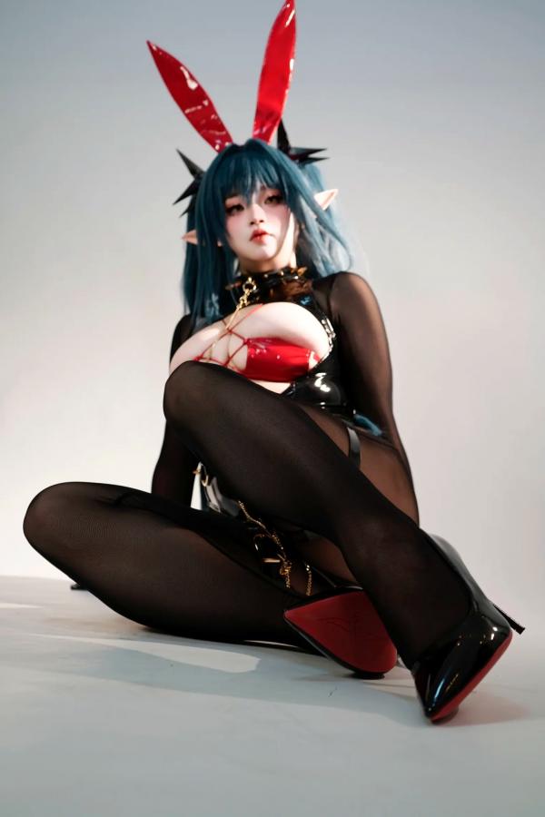    一只猫猫帽 雷根斯堡 - 暗黑魅魔风Cosplay连体衣束缚私房福利写真[196P]第117张图片