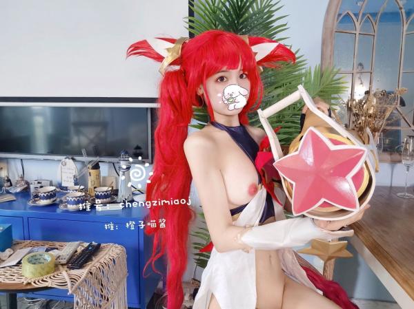    橙子喵酱-金克斯星之守护者Cosplay，二次元美少女角色扮演，大尺度火辣诱惑写真第5张图片