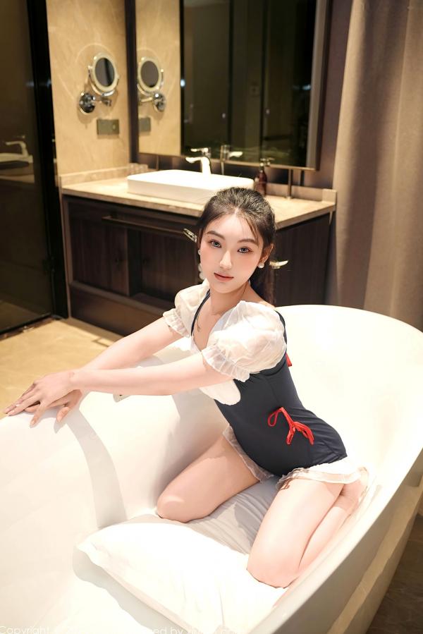    FeiLin嗲囡囡-希恬儿-黑白女仆装浴室内衣大尺度私房照，展现性感曼妙身姿与极致诱惑氛围第11张图片