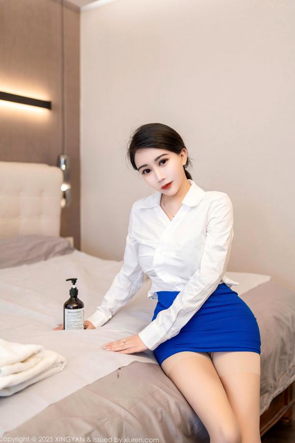    星颜社：李若汐私房按摩场景写真，黑bra搭配丝袜高跟，极尽妩媚诱惑，高端人像摄影第11张图片