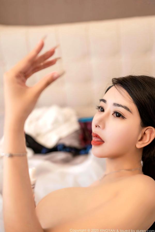    星颜社：李若汐私房按摩场景写真，黑bra搭配丝袜高跟，极尽妩媚诱惑，高端人像摄影第77张图片