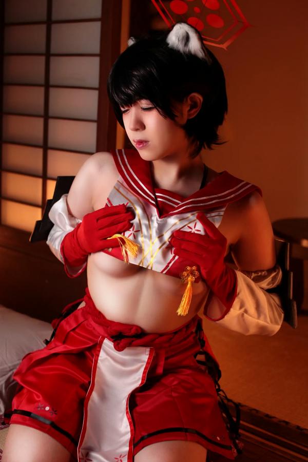   Hatori Sama 角色扮演蔚蓝档案春日椿，唯美性感二次元极品COS视觉盛宴[20P]第7张图片