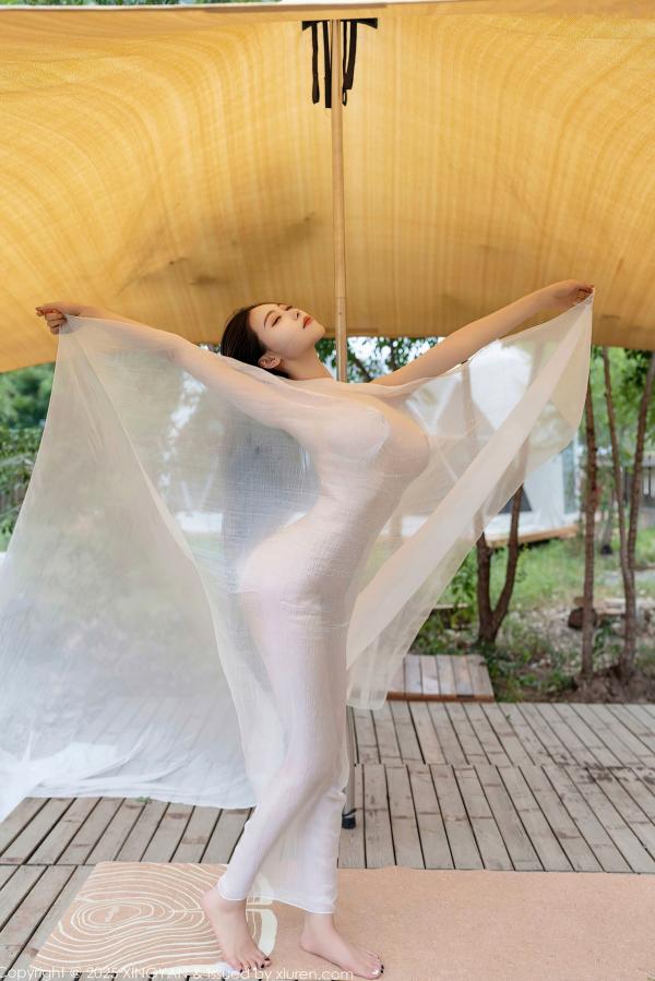    XingYan星颜社-298-清妙：户外透视白纱写真，钢管舞撩人姿态，唯美私房展现极致诱惑爆乳曲线 - 2025.01.09第3张图片