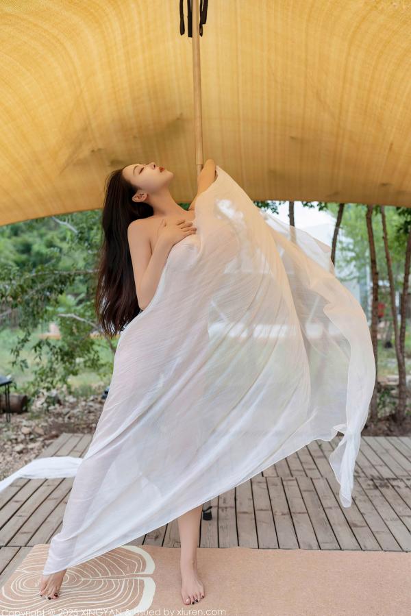    XingYan星颜社-298-清妙：户外透视白纱写真，钢管舞撩人姿态，唯美私房展现极致诱惑爆乳曲线 - 2025.01.09第11张图片