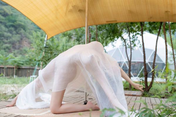    XingYan星颜社-298-清妙：户外透视白纱写真，钢管舞撩人姿态，唯美私房展现极致诱惑爆乳曲线 - 2025.01.09第22张图片