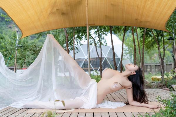    XingYan星颜社-298-清妙：户外透视白纱写真，钢管舞撩人姿态，唯美私房展现极致诱惑爆乳曲线 - 2025.01.09第26张图片