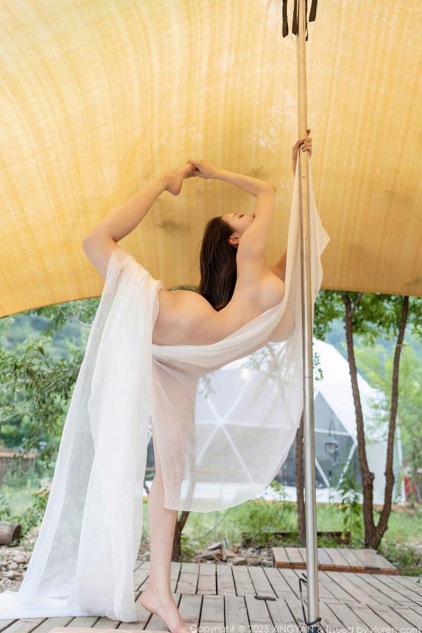    XingYan星颜社-298-清妙：户外透视白纱写真，钢管舞撩人姿态，唯美私房展现极致诱惑爆乳曲线 - 2025.01.09第46张图片
