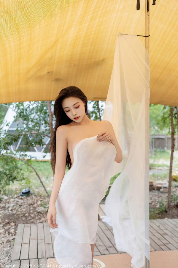    XingYan星颜社-298-清妙：户外透视白纱写真，钢管舞撩人姿态，唯美私房展现极致诱惑爆乳曲线 - 2025.01.09第56张图片