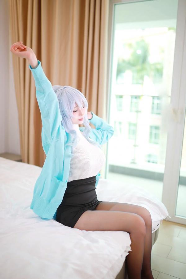    上杉绘梨落“雪女2.0”私房诱惑，浴室大尺度角色扮演，冷艳纯欲美感[54P]第6张图片