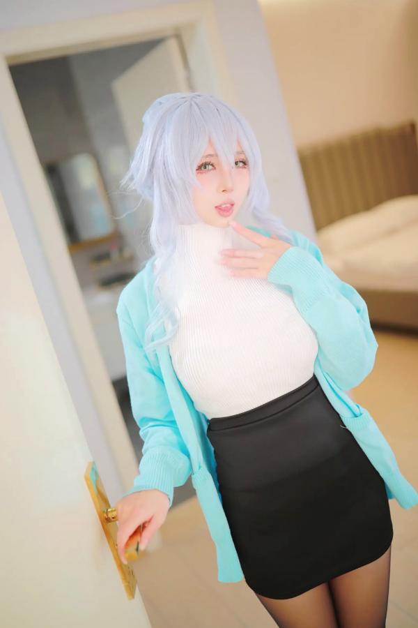    上杉绘梨落“雪女2.0”私房诱惑，浴室大尺度角色扮演，冷艳纯欲美感[54P]第34张图片