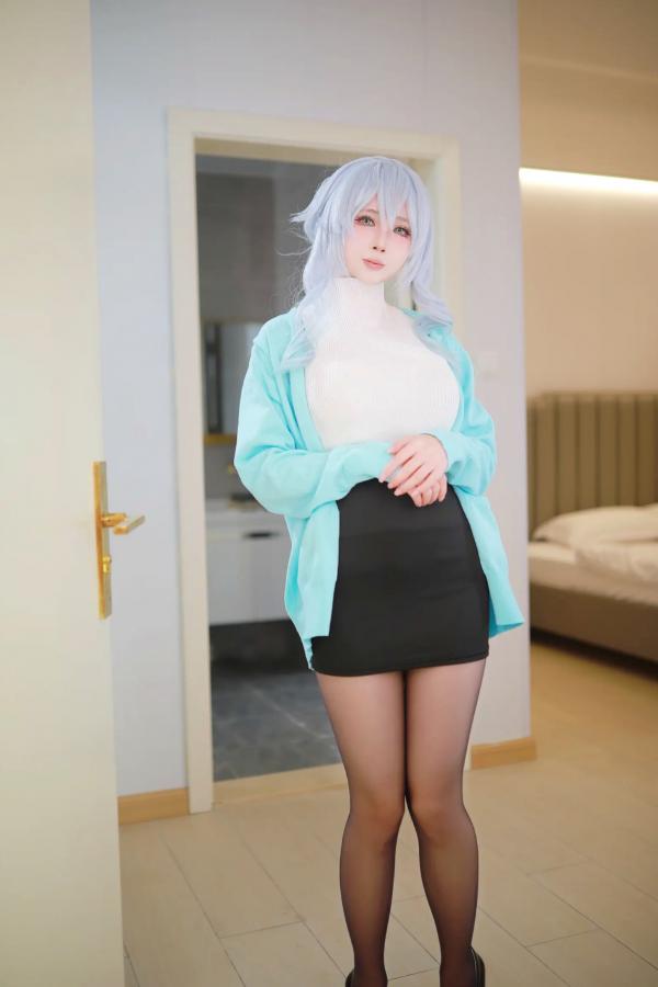   上杉绘梨落“雪女2.0”私房诱惑，浴室大尺度角色扮演，冷艳纯欲美感[54P]第51张图片