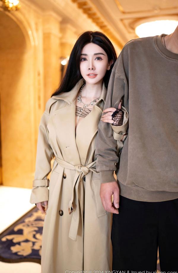    XingYan星颜社-293-潘思沁：黑色网袜连体衣极致诱惑，室内私房大尺度写真，极品女神傲人身材展现第10张图片