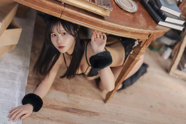    甜美COSERけんけん-KURO Animals黑猫角色扮演，性感黑色内衣私房照，极致诱惑[72P]第63张图片
