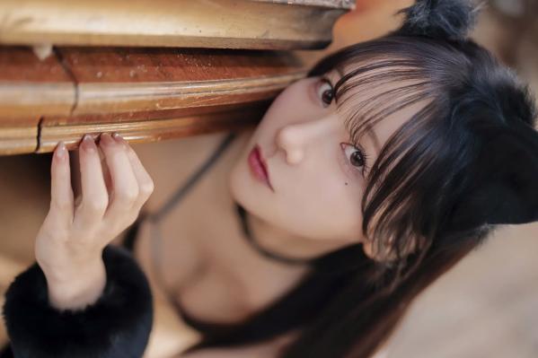    甜美COSERけんけん-KURO Animals黑猫角色扮演，性感黑色内衣私房照，极致诱惑[72P]第66张图片