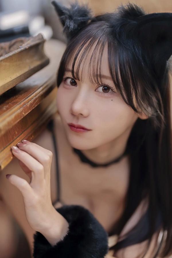    甜美COSERけんけん-KURO Animals黑猫角色扮演，性感黑色内衣私房照，极致诱惑[72P]第67张图片