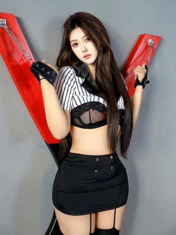 李霜 梨霜儿  梨霜儿 金允希 - 监狱风云：极致制服诱惑，警花角色扮演私房摄影图集 [118P]第103张图片