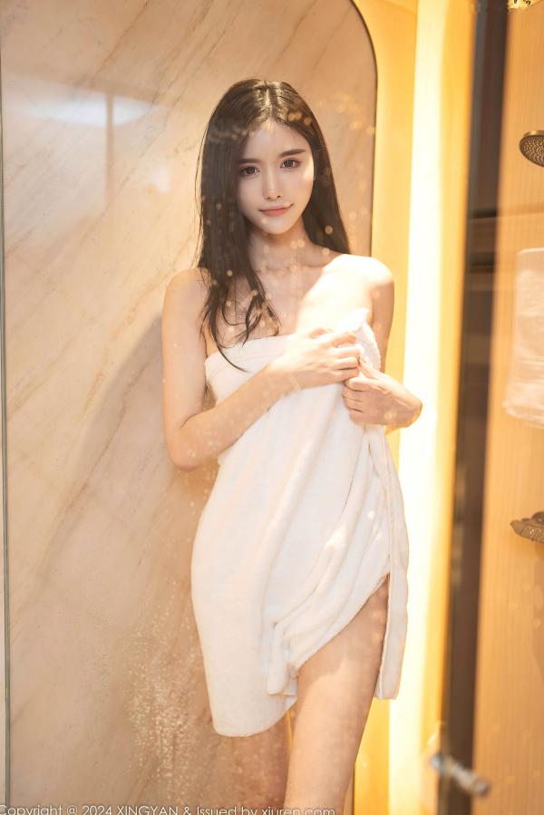    XingYan星颜社-Erikaki-OL职业装灰衬衫黑皮裙与浴室私房大尺度写真第69张图片