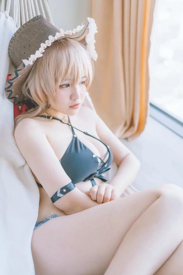    阿半今天很开心 - 碧蓝航线让巴尔泳装Cosplay，清纯甜美与性感比基尼私房照，展现极致诱惑魅力 [20P]第9张图片