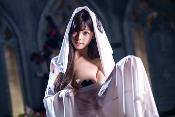    《蜜汁猫裘 - 幽灵娘修女角色扮演，哥特暗黑风性感私房大尺度写真 [66P]》第22张图片