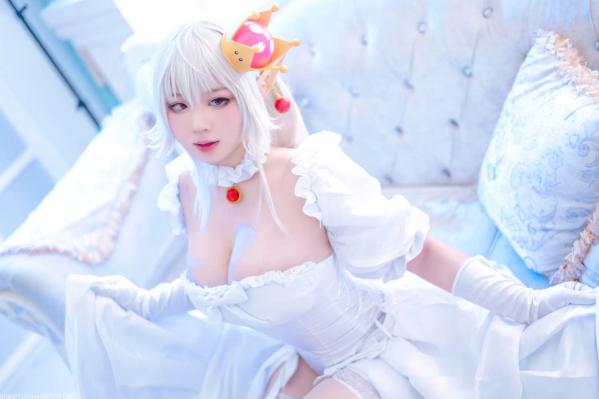    皮皮奶 - 幽灵姬二次元Cosplay角色扮演，白丝诱惑极品女神写真 [48P]第3张图片