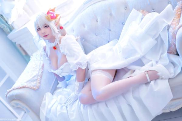    皮皮奶 - 幽灵姬二次元Cosplay角色扮演，白丝诱惑极品女神写真 [48P]第4张图片