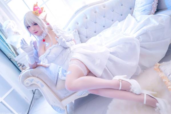    皮皮奶 - 幽灵姬二次元Cosplay角色扮演，白丝诱惑极品女神写真 [48P]第6张图片