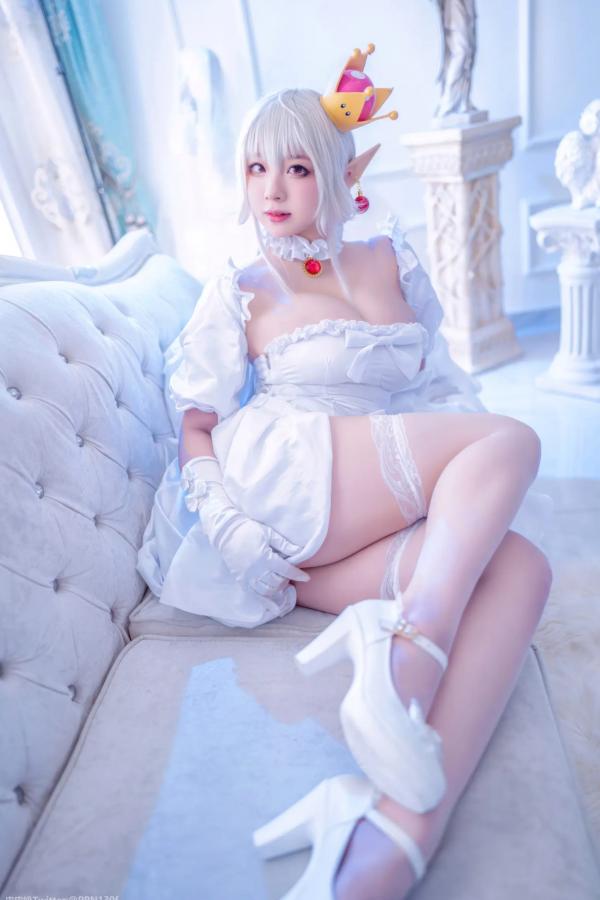    皮皮奶 - 幽灵姬二次元Cosplay角色扮演，白丝诱惑极品女神写真 [48P]第10张图片