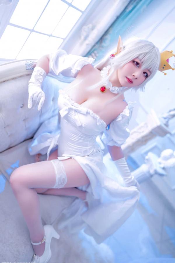    皮皮奶 - 幽灵姬二次元Cosplay角色扮演，白丝诱惑极品女神写真 [48P]第11张图片