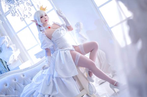    皮皮奶 - 幽灵姬二次元Cosplay角色扮演，白丝诱惑极品女神写真 [48P]第12张图片