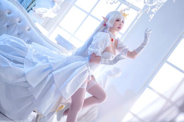    皮皮奶 - 幽灵姬二次元Cosplay角色扮演，白丝诱惑极品女神写真 [48P]第13张图片