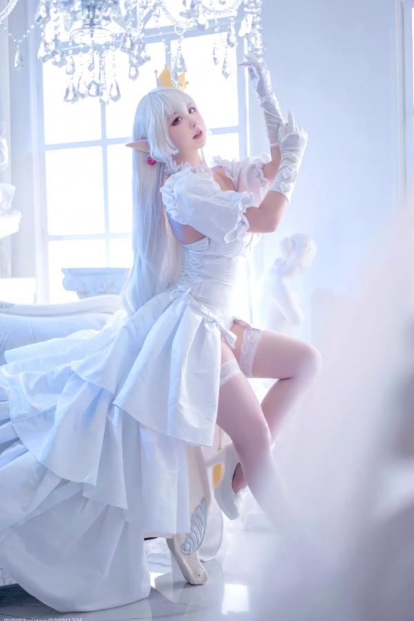    皮皮奶 - 幽灵姬二次元Cosplay角色扮演，白丝诱惑极品女神写真 [48P]第14张图片