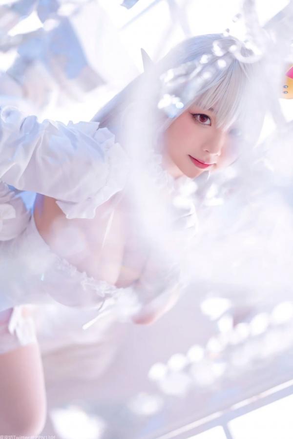    皮皮奶 - 幽灵姬二次元Cosplay角色扮演，白丝诱惑极品女神写真 [48P]第17张图片