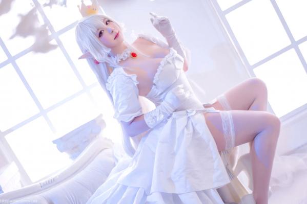    皮皮奶 - 幽灵姬二次元Cosplay角色扮演，白丝诱惑极品女神写真 [48P]第18张图片