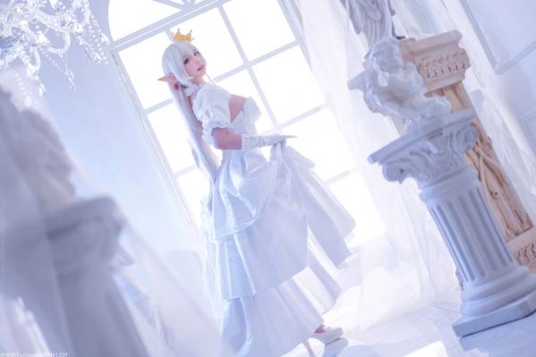    皮皮奶 - 幽灵姬二次元Cosplay角色扮演，白丝诱惑极品女神写真 [48P]第23张图片
