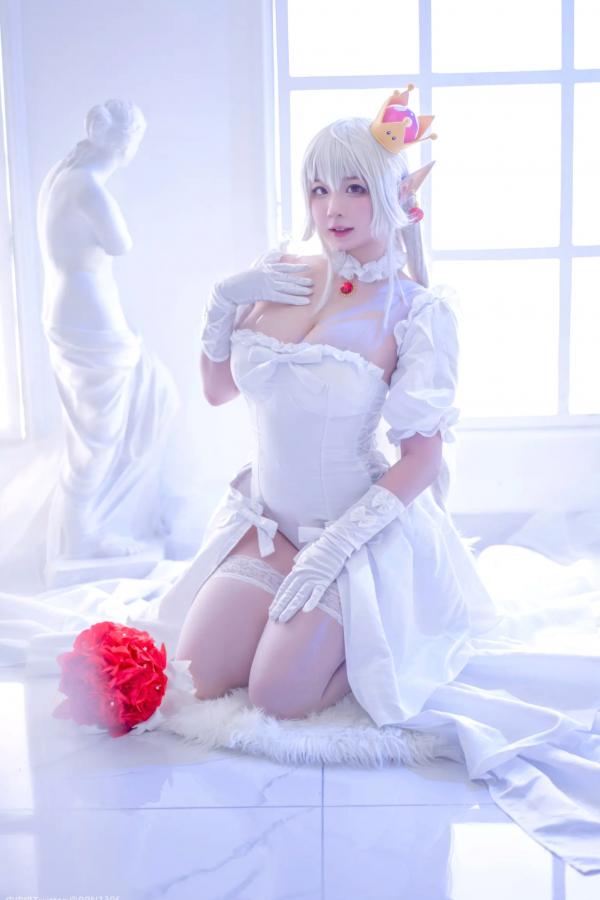   皮皮奶 - 幽灵姬二次元Cosplay角色扮演，白丝诱惑极品女神写真 [48P]第26张图片