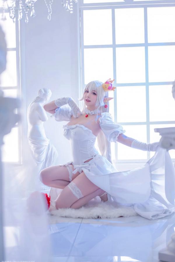    皮皮奶 - 幽灵姬二次元Cosplay角色扮演，白丝诱惑极品女神写真 [48P]第27张图片