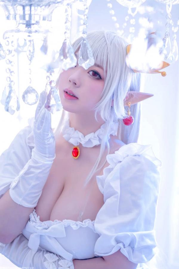    皮皮奶 - 幽灵姬二次元Cosplay角色扮演，白丝诱惑极品女神写真 [48P]第28张图片
