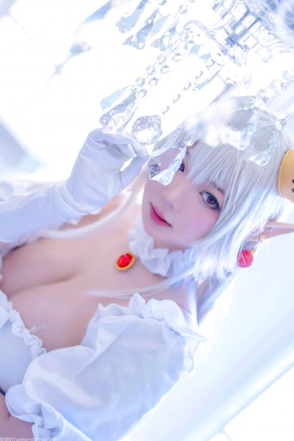    皮皮奶 - 幽灵姬二次元Cosplay角色扮演，白丝诱惑极品女神写真 [48P]第29张图片