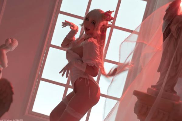    皮皮奶 - 幽灵姬二次元Cosplay角色扮演，白丝诱惑极品女神写真 [48P]第32张图片