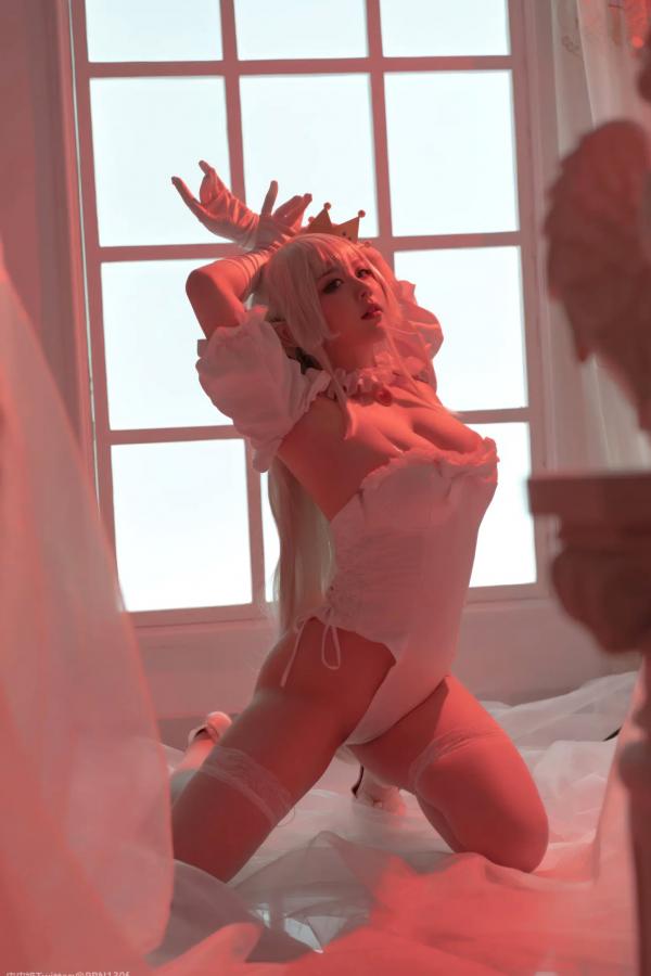    皮皮奶 - 幽灵姬二次元Cosplay角色扮演，白丝诱惑极品女神写真 [48P]第37张图片