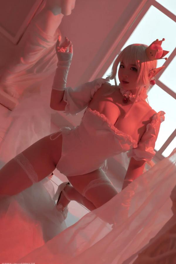    皮皮奶 - 幽灵姬二次元Cosplay角色扮演，白丝诱惑极品女神写真 [48P]第38张图片
