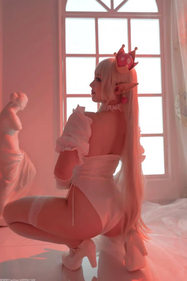    皮皮奶 - 幽灵姬二次元Cosplay角色扮演，白丝诱惑极品女神写真 [48P]第43张图片