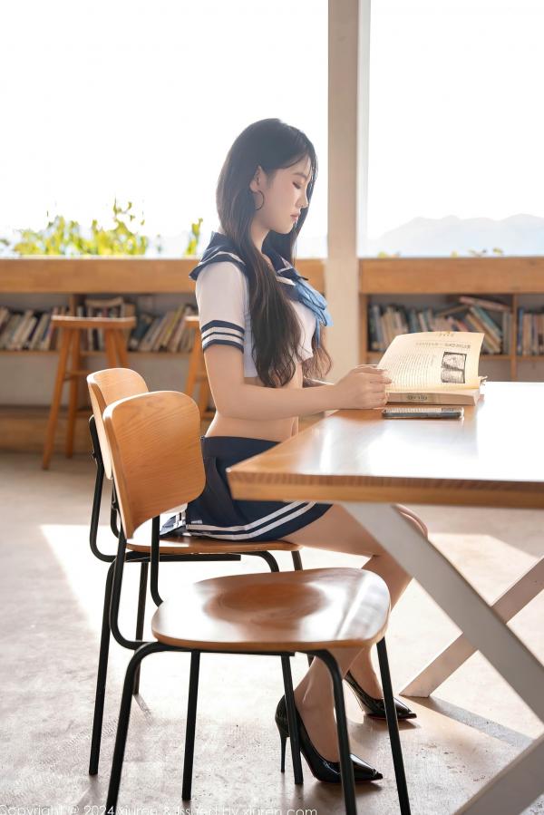    XiuRen秀人网-9245-李嫣-性感学生装水手服制服诱惑，极致身材私房写真第7张图片