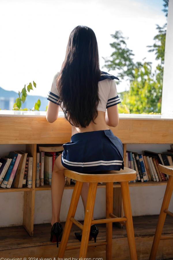    XiuRen秀人网-9245-李嫣-性感学生装水手服制服诱惑，极致身材私房写真第17张图片