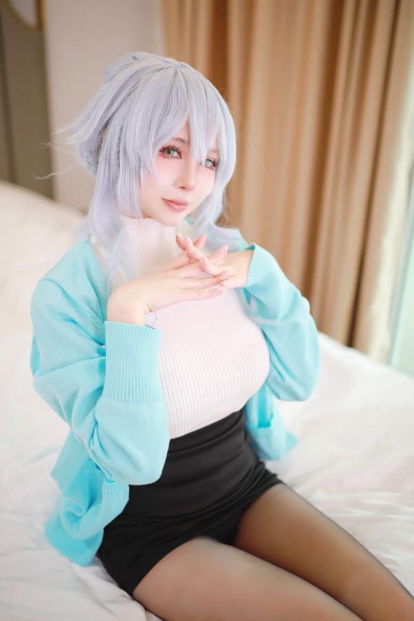    上杉绘梨落 - 深冬雪乃：精致动漫角色扮演，私房居家性感丝袜诱惑写真第53张图片