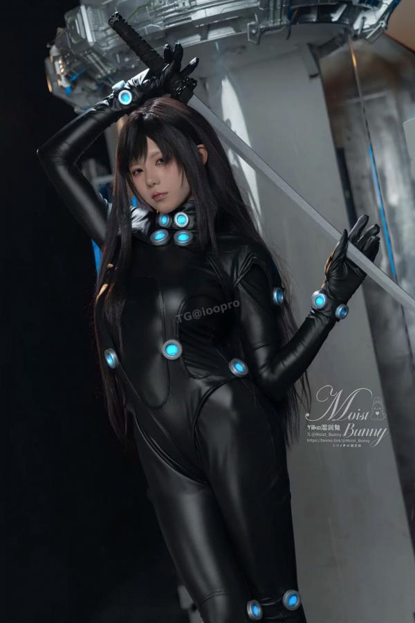    咬一口兔娘 2025.11 杀戮都市下平玲花 Cosplay 漆皮紧身衣性感角色扮演写真第5张图片