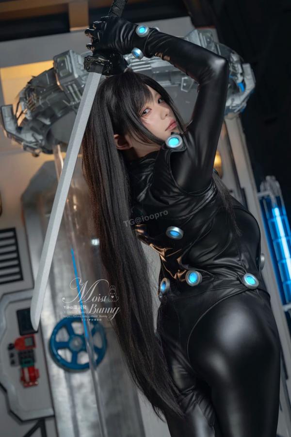    咬一口兔娘 2025.11 杀戮都市下平玲花 Cosplay 漆皮紧身衣性感角色扮演写真第8张图片