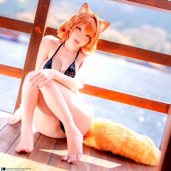    Fantasy-Factory-小丁Ding-橙Yuzumi 狐狸Cosplay 极品诱惑 大尺度迷人私房第15张图片