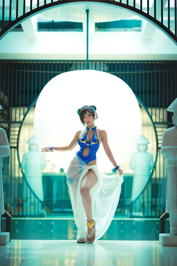    Umeko J - Chun Li 春丽经典角色扮演，野性麦色肌肤诱惑，户外风情写真 [97P]第37张图片